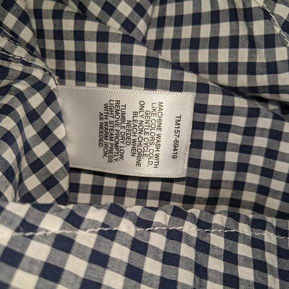 Pendleton Plaid & Check Button Down Womens White/Blue Size Large - Picture 3 of 5